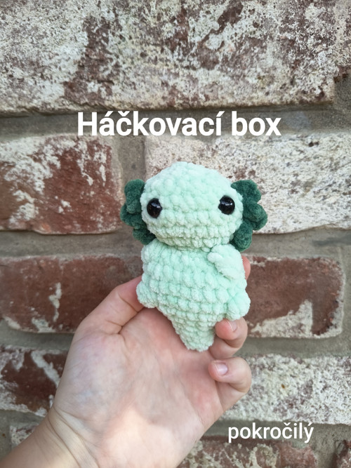 Háčkovací box na zeleného axolotla (pokročilý)