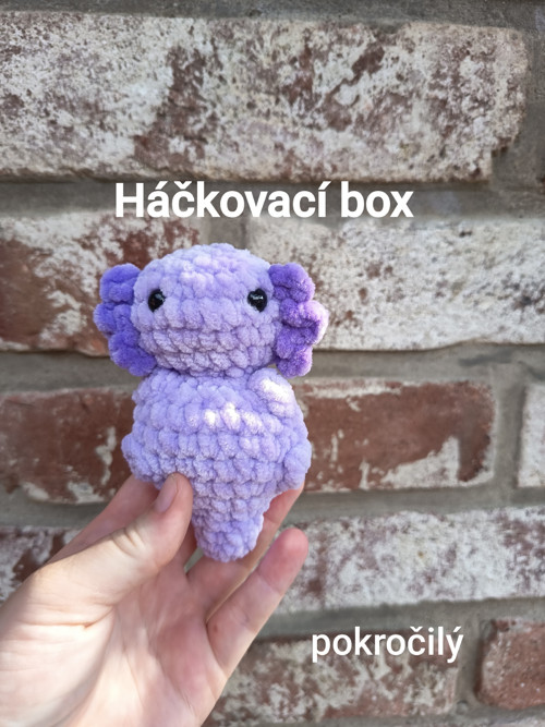Háčkovací box na fialového axolotla (pokročilý)