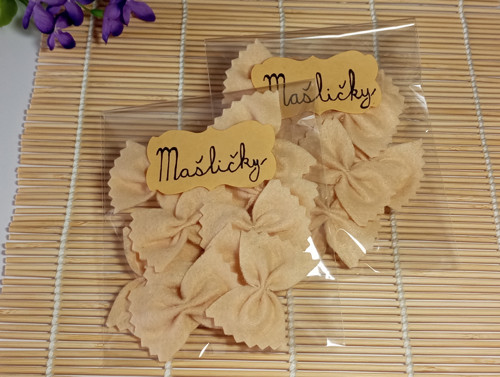 TĚSTOVINY- mašličky (jednobarevné)