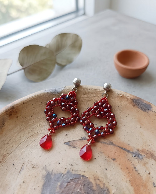Elegantní náušnice se Swarovski II (NEREZ OCEL)