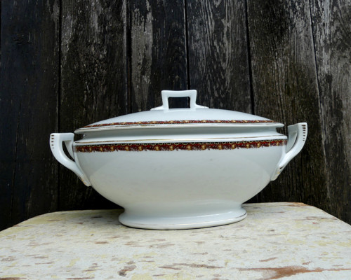Květ podzimní... porcelánová terina, mísa s víkem