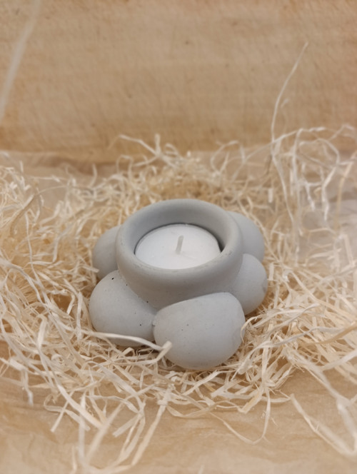 Betonový svícen – Bublora mini