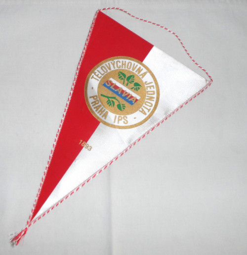 Propagační VLAJEČKA • TJ Slavia Praha IPS, 1985