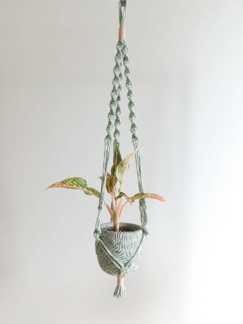 Macramé závěs na květináč “Fern”
