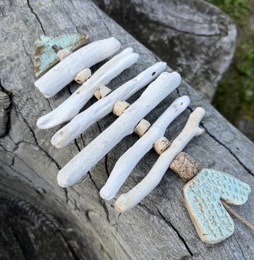 Závěs Ryba Driftwood Keramika