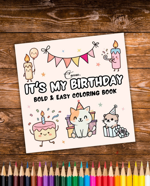 It's my birthday Coloring book PDF