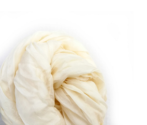 "creme" hedvábná šála, pléd 180x90