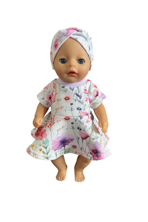 Šaty pro Baby Born 36 cm - kvety