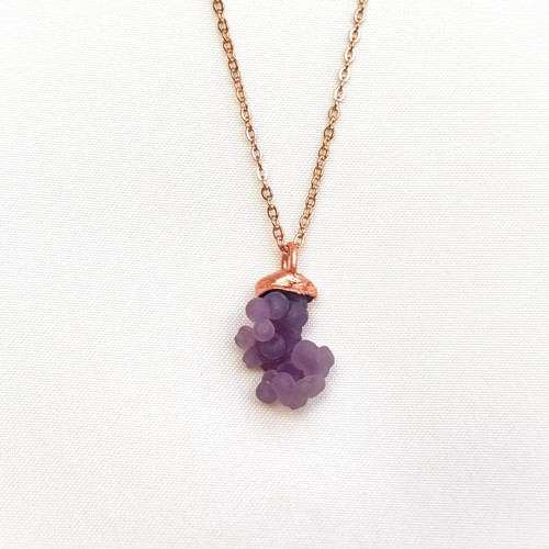 Hroznový ,,grape" chalcedon - autorský náhrdelník