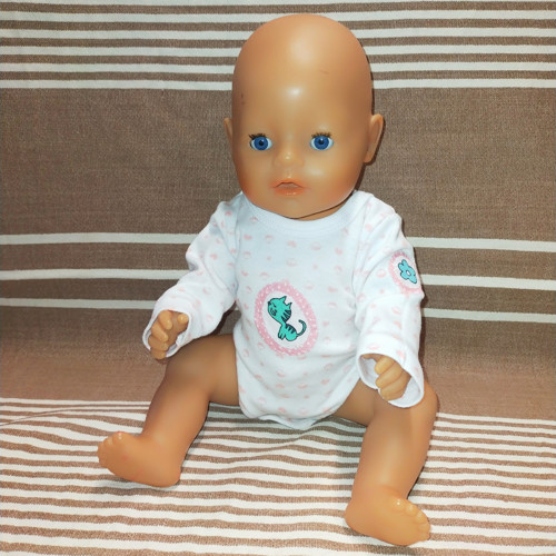 Bodýčko pro panenku BABY BORN - s kočičkou