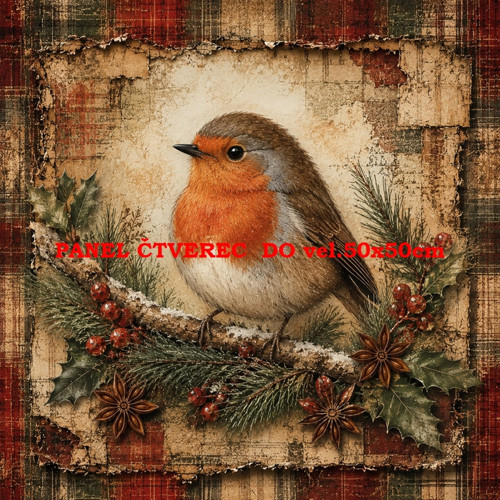 Bavlněný panel 10x10 cm