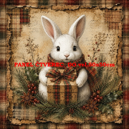Bavlněný panel 10x10 cm — foto 1