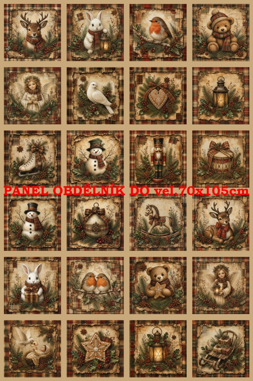 Bavlněný panel 40 x 60 cm — foto 1