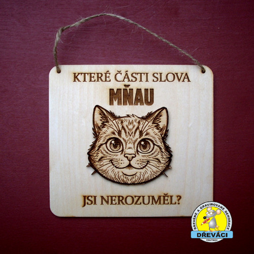 Cedulka Které části slova MŇAU.. KV0372 A
