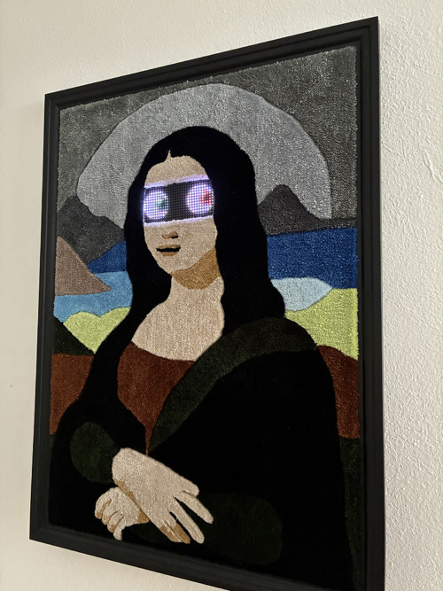 Mona Lisa – ručně tuftovaný obraz | Handmade wall