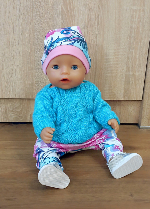 Oblečení set 3 ks pro baby born 43 cm