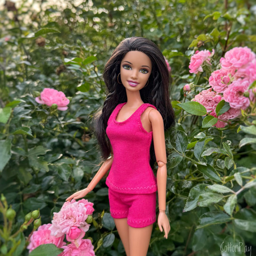 Kraťasy pro Barbie - sytě růžové