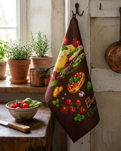 Toskánská bruschetta– Kuchyňská utěrka