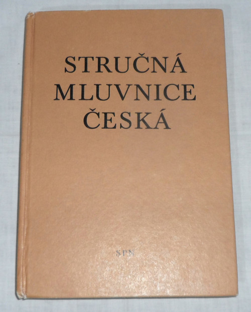 Havránek, Jedlička: Stručná MLUVNICE česká, 1980