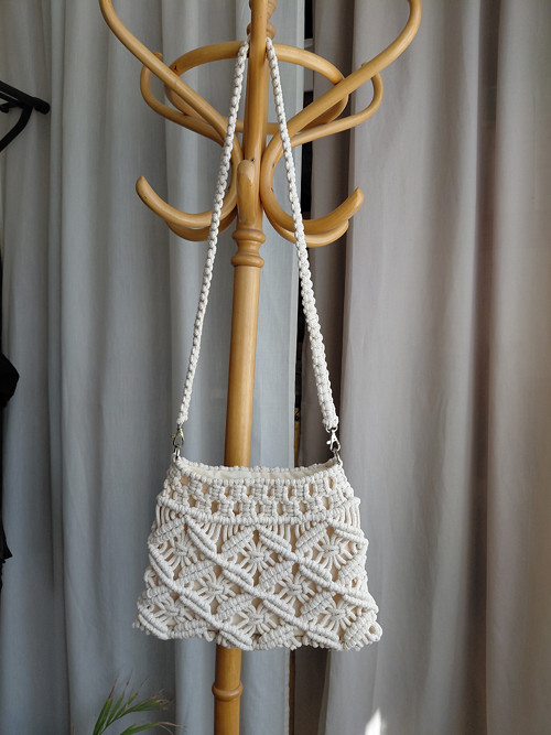 Dámská boho kabelka krémová