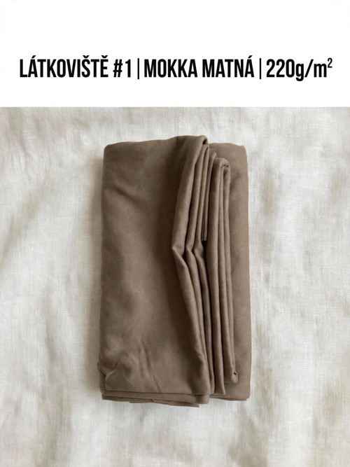 LÁTKOVIŠTĚ #1 - MOKKA MATNÁ 220g/m2 - 1,7m