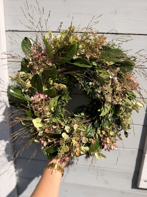 Podzimní věnec Hydrangea
