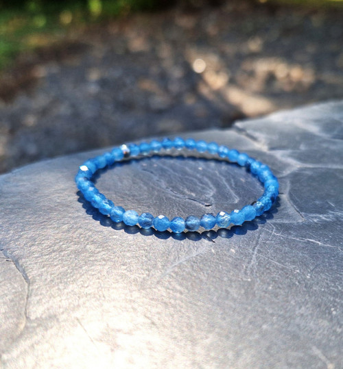Akvamarín*sytě modrý*deep blue*náramek