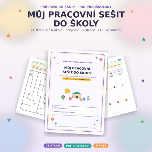 Pracovní sešit 5–7 let příprava do školy (PDF)