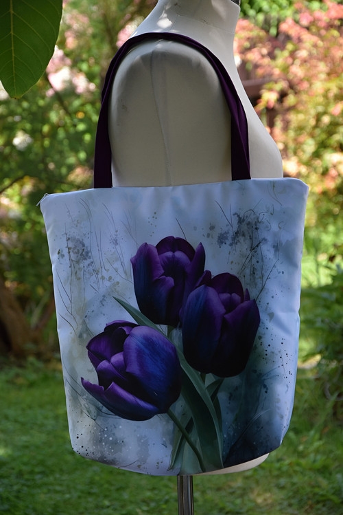 Kabelka-taška-tulipány