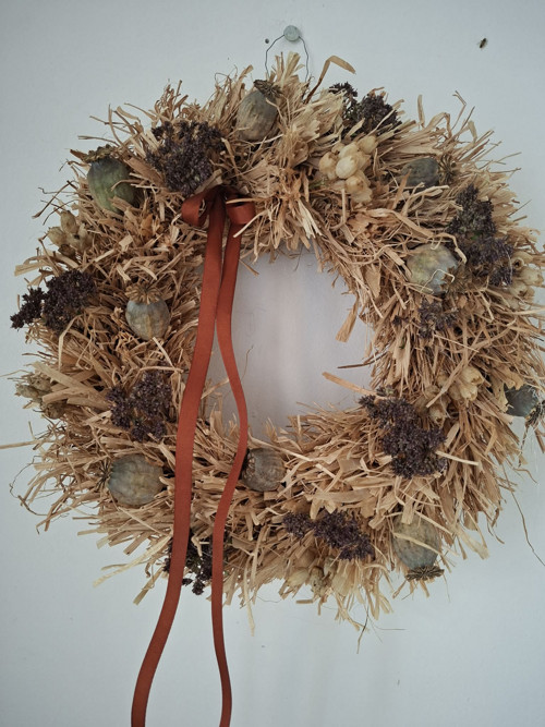 Věneček z lýka velikost 30cm