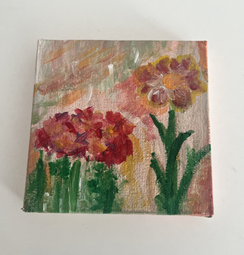 Originální mini obraz – Květiny v rozkvětu 10x10