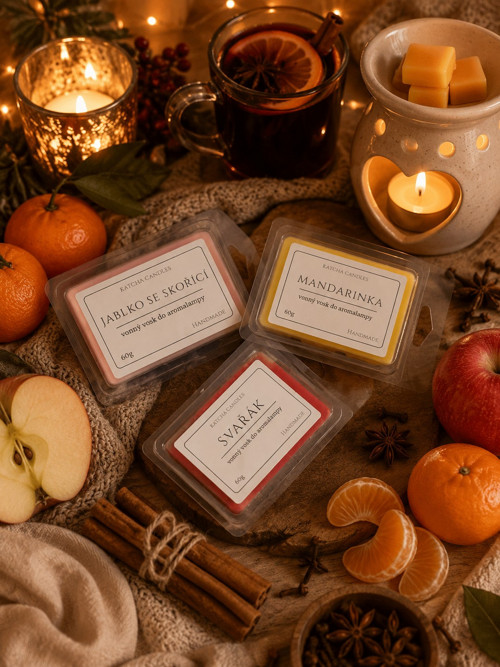 Vánoční set vonných vosků do aromalampy