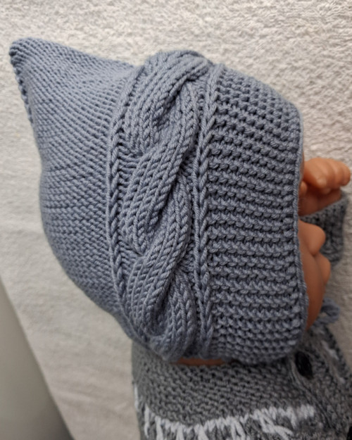 Zavazovací čepička "COPKY" merino2-4 měsíce