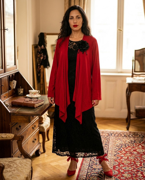 Kardigan red chic