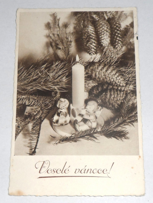 ČB vánoční POHLEDNICE, Vánoce 1940