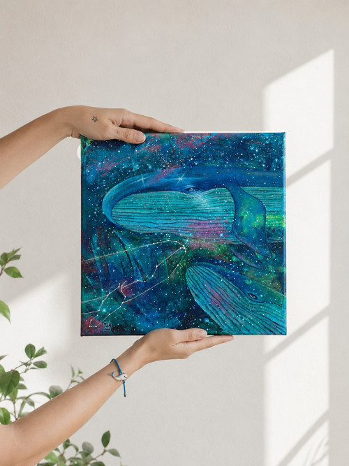 Zrozeny z hvězdného prachu / originál - 30x30cm