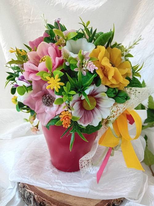 Vonná glycerínová květinová dekorace