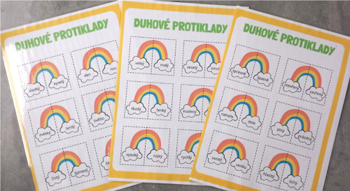 Duhové protiklady 5-7 let