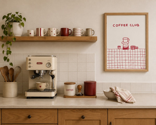 Plakát k tisku Coffee Club filtrovaná káva