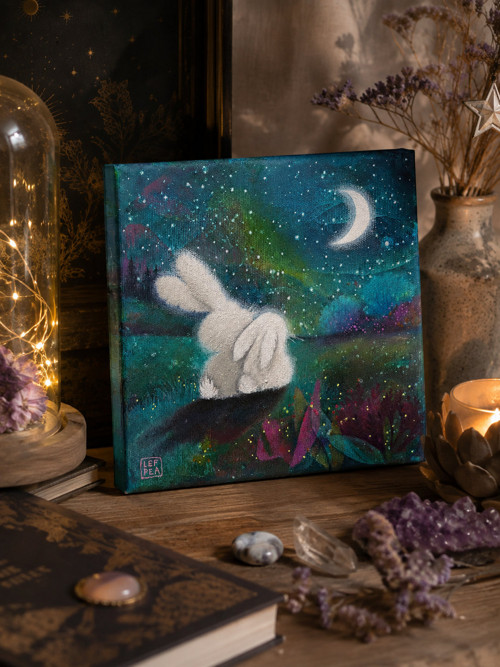 Originální obraz: Králíčci - 20x20cm
