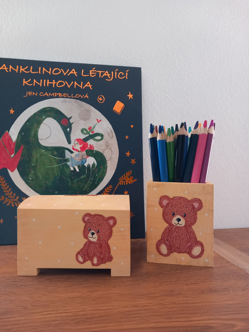 Malovaná sada medvědí