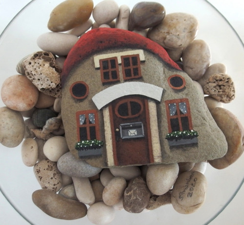 Šťastný domov -Oboustranný 17x15 cm