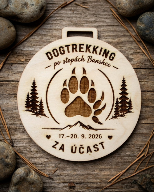 Dřevěné medaile DOGTREKKING 2026