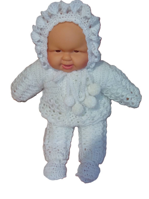 Háčkovaná souprava pro miminko.