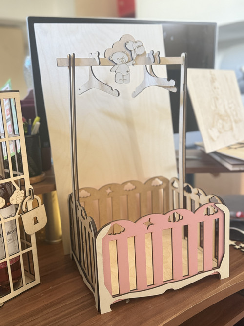 Koš - dárek k narození miminka, babyshower