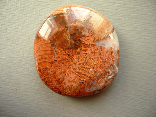 Placka - jaspis brekcie 46 mm, č.422f
