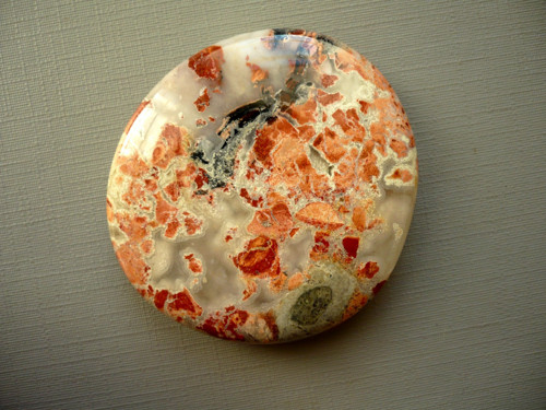 Placka - jaspis brekcie 44 mm, č.107s