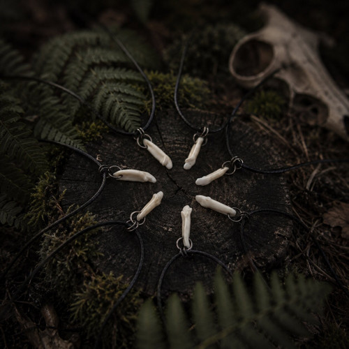 Přívěsek ze zubu, řezáku (fantasy, primal, larp) S