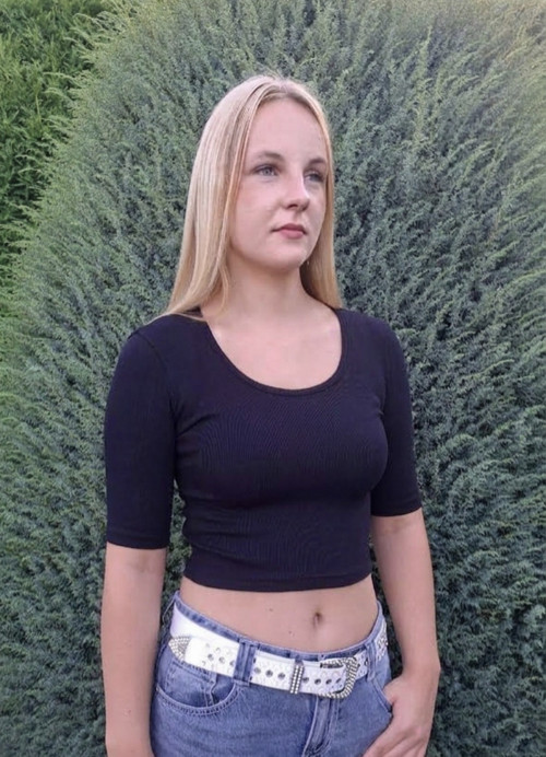 Crop top s krátkým rukávem vel. XS