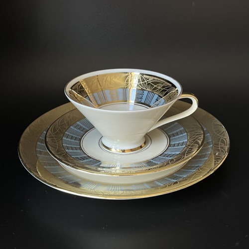 Porcelánová snídaňová retro sada Kronester Bavaria